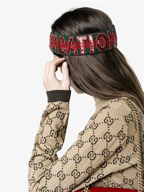 gucci green headband